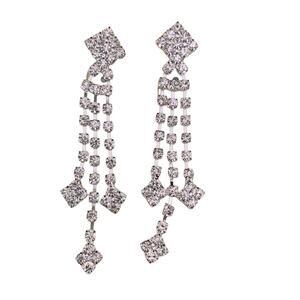 Diamond Bling Dangle Earring Wedding Prom